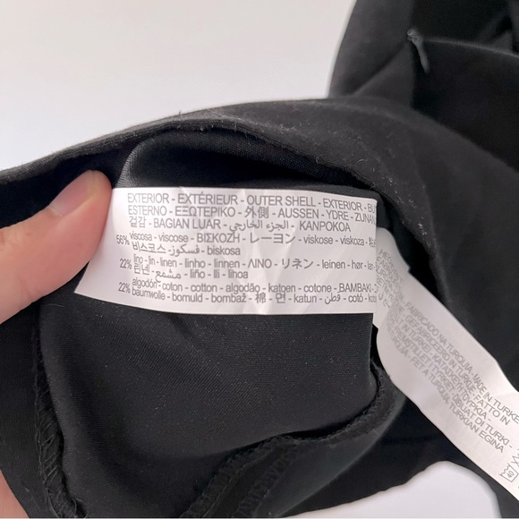 ✨SOLD✨ Zara Linen Blend Black Dress - Picture 8 of 8